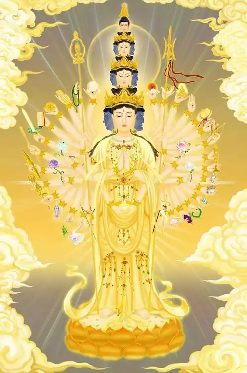 收藏品觉远堂版千手千眼观世音菩萨