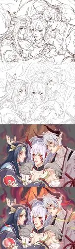 酒茨,阴阳师,酒吞,茨木