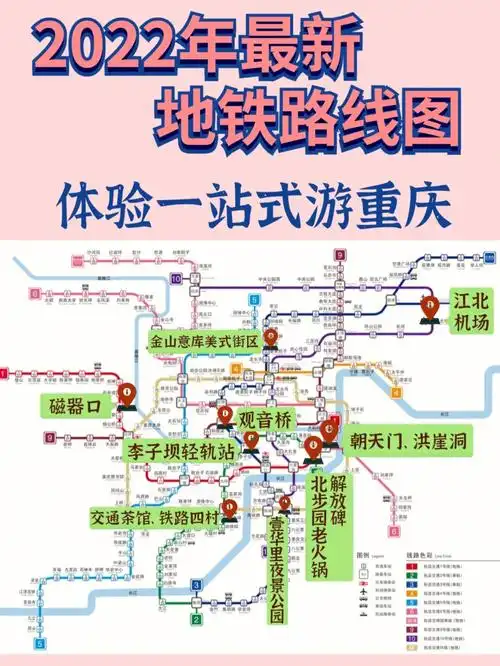 2022年最新地铁路线图带大家一站式游重庆