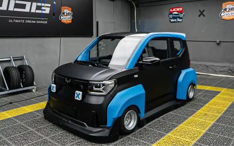 五菱宏光mini卡丁车低趴风格大变身全国最帅