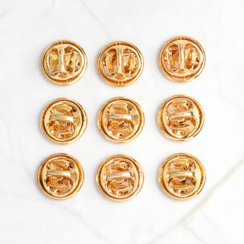 合金扣子胸针领针背扣刺马针底座通用扣子蝴蝶扣胸章徽章备用扣子