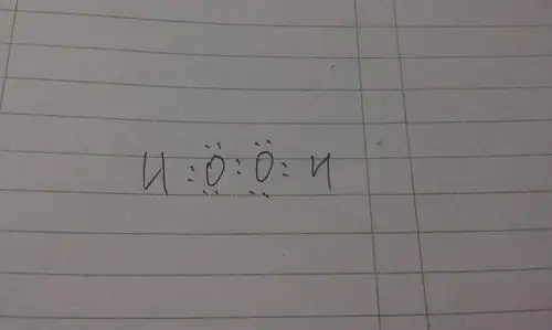 过氧化氢电子式怎样写? 急用谢了