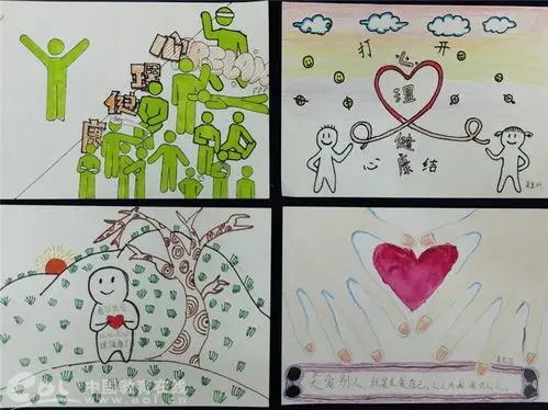 心理话,心理画 高新实验学校组织"我绘我心,手绘传心"主题绘画活动