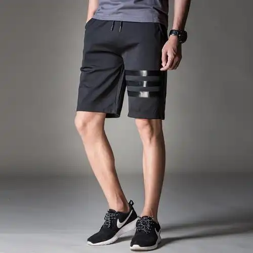 夏天男运动休闲短裤夏季马裤印花五分宽松沙滩大裤衩男士夏裤子潮