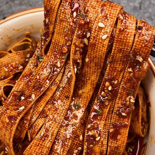 里奈湖南特产香辣千张皮豆腐皮豆干下饭菜宿舍解馋小零食125g即食