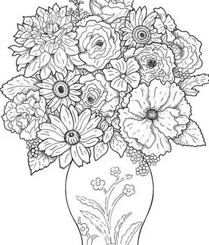 花瓶简笔画花纹彩色花瓶简笔画花纹彩色美术