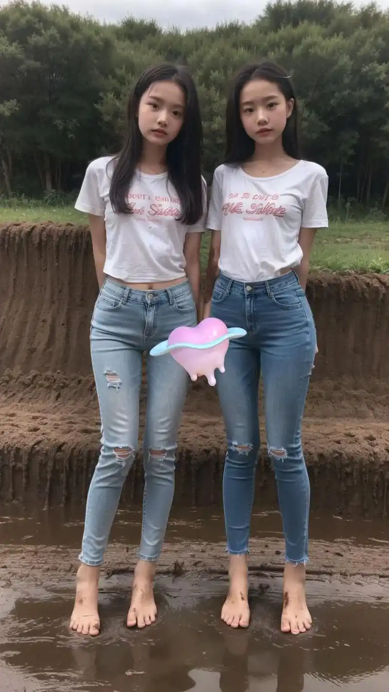 甜美女孩 #姊妹花 #农村小姑娘 #玩泥巴 #两个小美女 - 抖音