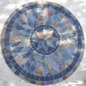 庭院石材马赛克拼花室外园林景观广场小区别墅农村小院公园地面砖