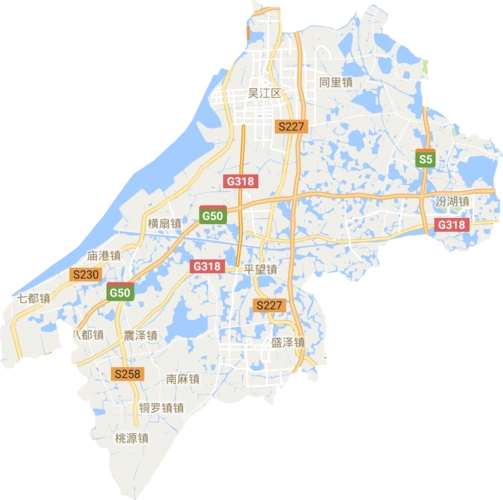 吴江区高清电子地图