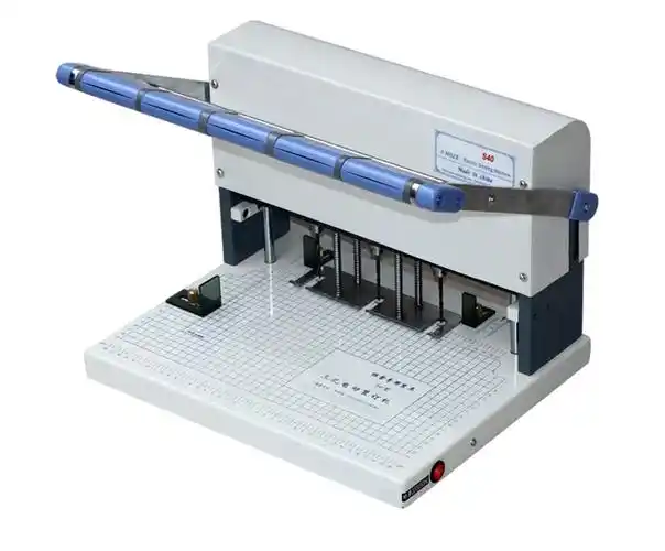 宝预s40三孔装订打孔机小型电动干部人事局档案文件自动打孔机