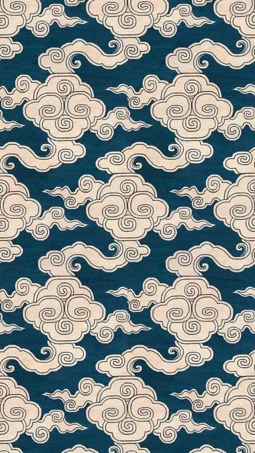中式吉祥云纹样式底纹