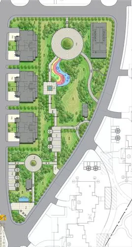 二次元游园记-景观cad 优秀学生作品
