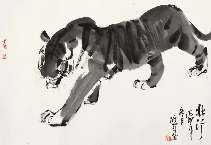 冷军 壮行 镜心 水墨纸本