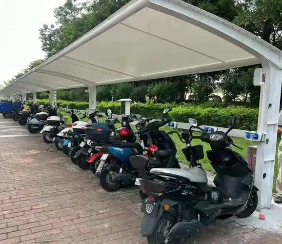 原因是因为每家都有电动车,小区停车棚根本就不够停车用,更别提充电了