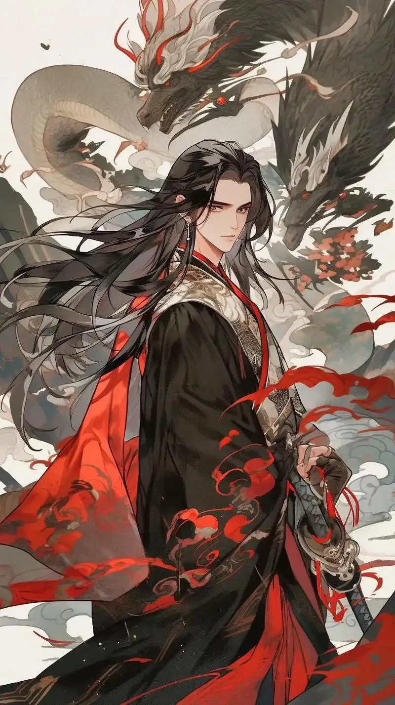 图文热点来了 #ai绘画 #邪魅古风男主 #红衣古装 #请 - 抖音