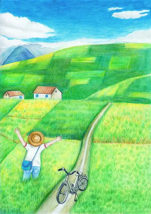手绘的田园生活作品 像诗一样的生活_高清图集_新浪网