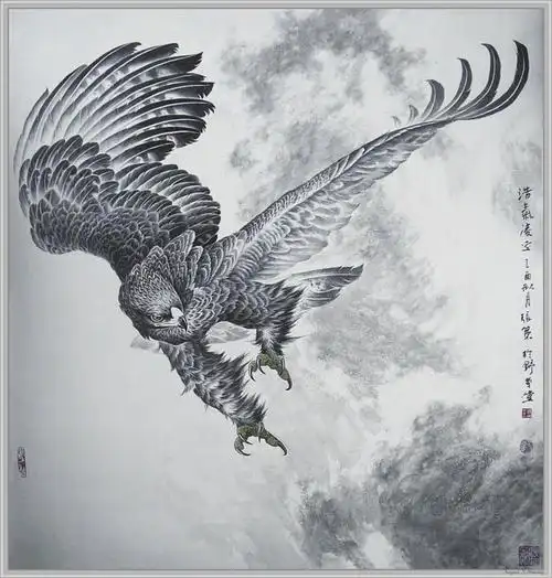 国画欣赏 工笔鹰01(21p) - 桃源居士 - 桃源居