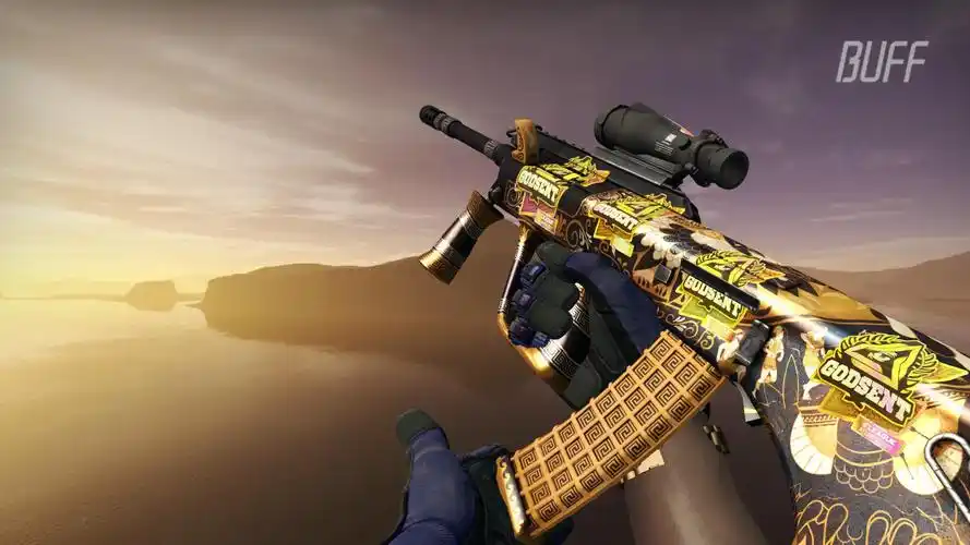 csgo皮肤鉴赏aug湖怪鸟