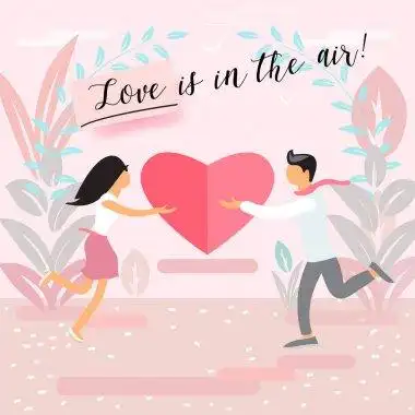 春天, 早餐刻字作文 爱情, 春天, 早餐刻字组成和一对夫妇奔向对方