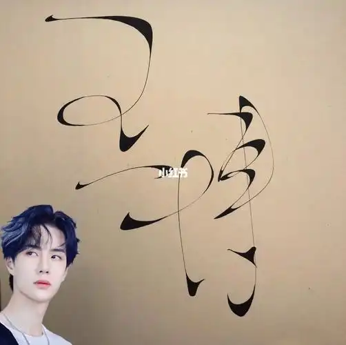 竖版写法78你的名字我们的力量王一博