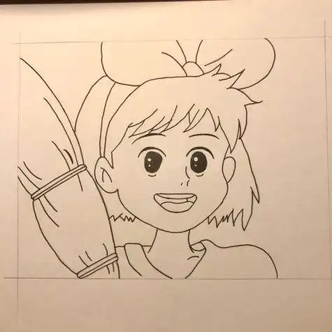 魔女宅急便 strong>琪琪简笔画 /strong>