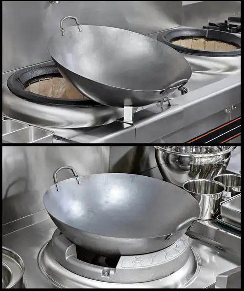 专业厨师锅老式炒锅双耳大铁锅商用炒菜锅无涂层不粘锅柴火灶燃气灶