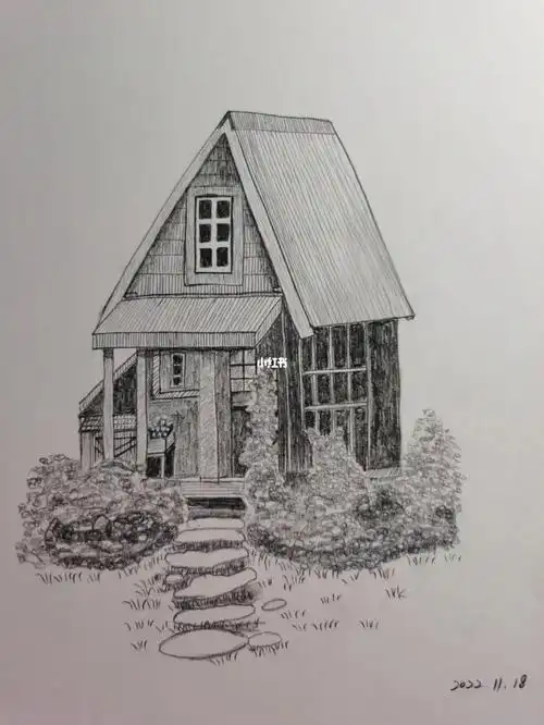 绘画临摹第82幅房子