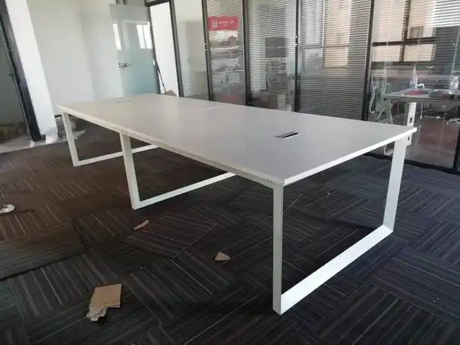 会议桌生产厂家直销钢架会议桌大型板式会议桌工位桌职员屏风桌