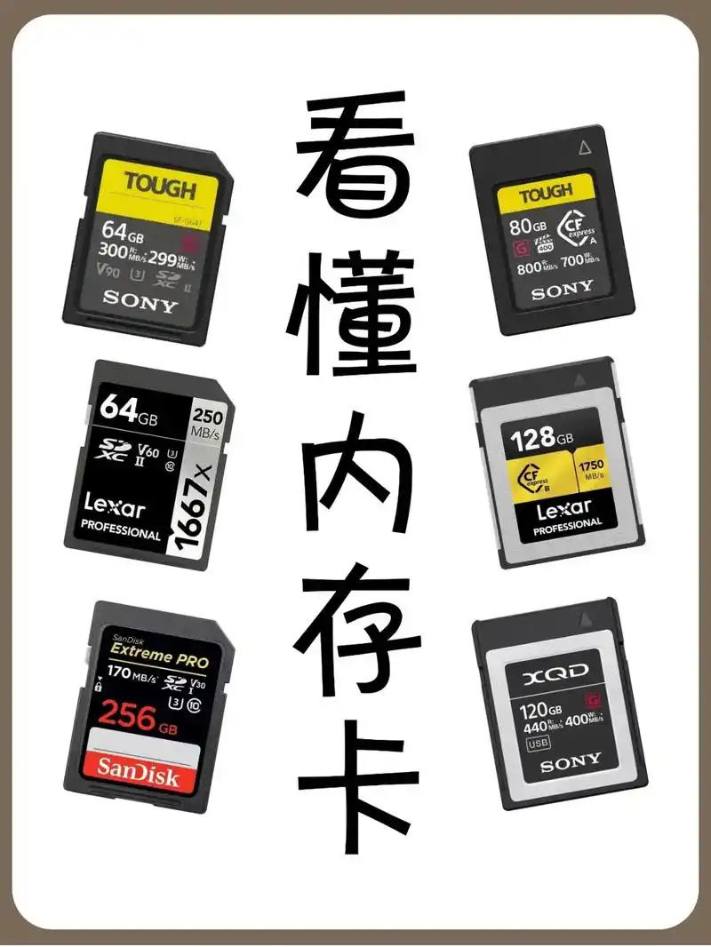 看这个全教会你.现在主流用的内存卡就是三种 - 抖音