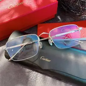 新款cartier卡地亚眼镜框半框男纯钛商务近视光学眼镜架ct0262oa