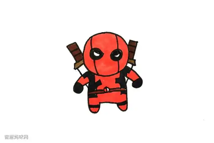 死侍怎么画简单