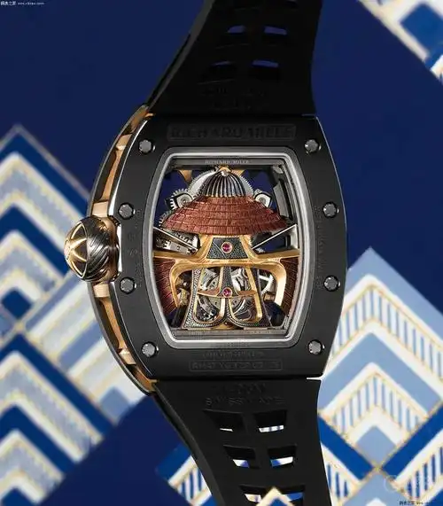 理查德米勒rm47rm47是一只陀飞轮表,6位置的陀飞轮手表上,手工雕刻有