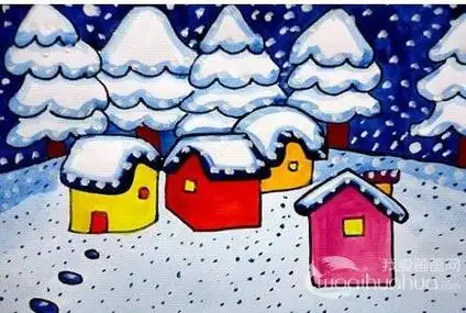 儿童画冬天简单又漂亮儿童画冬天简单又漂亮二年级