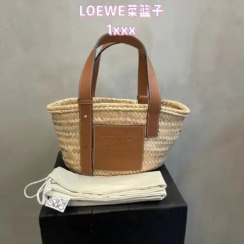 loewe罗意威草编菜篮子手提包