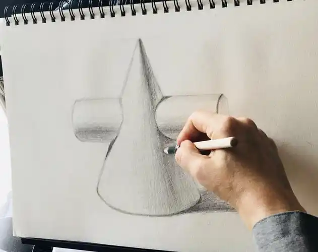 第8课--------圆椎结合体 写美篇5月16日,素描第8课-------圆锥结合体