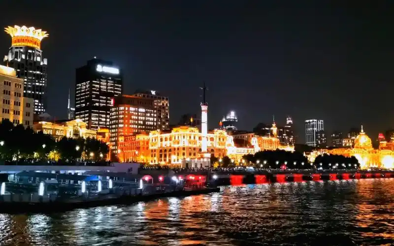 上海黄浦江轮渡 夜景