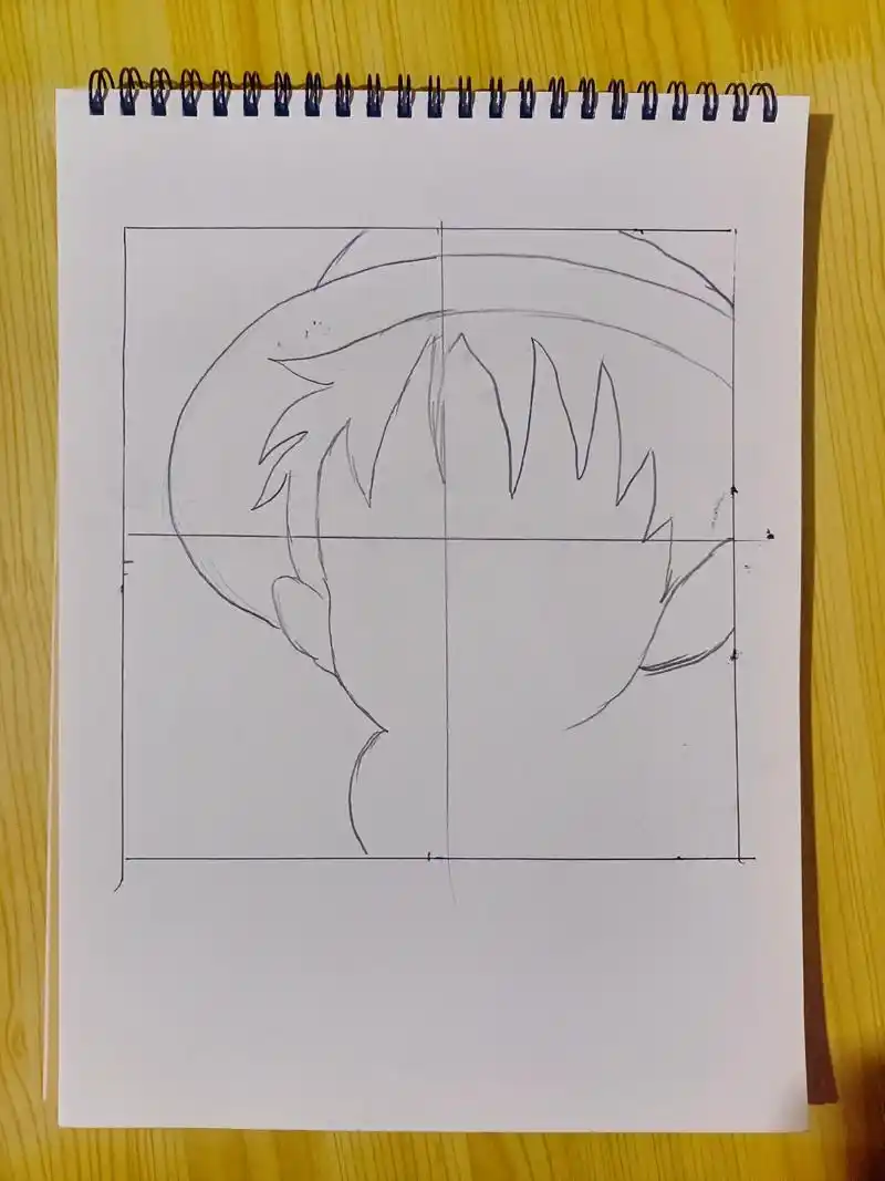 路飞手绘#海贼王手绘教程 #一起学画画 #动漫手绘  - 抖音