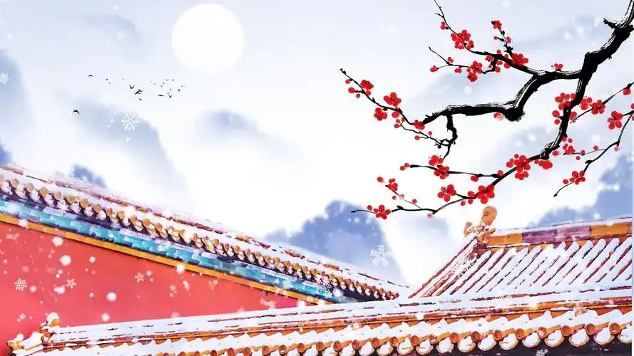 背景ae模板冬天背景hd唯美大雪纷飞开场背景ae模板展示雪花背景4k4k