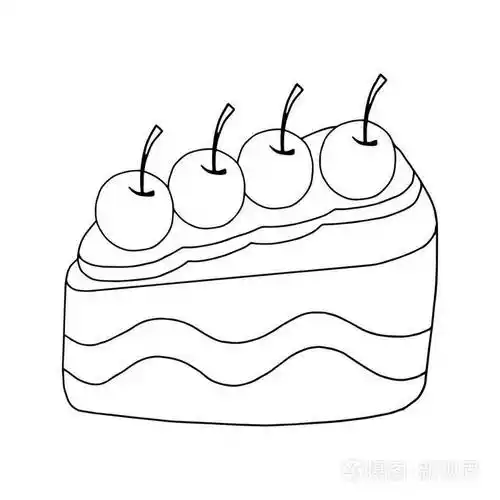 可爱的卡通蛋糕在白色背景上为孩子们打印t恤彩色书有趣和友好的性格