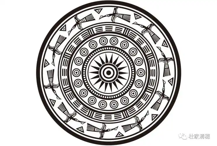 壮族铜鼓翔鹜纹