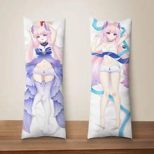 原神等身抱枕珊瑚宫心海动漫游戏枕套周边卡通长条靠枕跨境专供