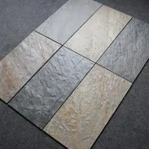 做旧深色外墙砖200x400仿古砖别墅阳台花园铁锈色墙砖瓷砖文化石