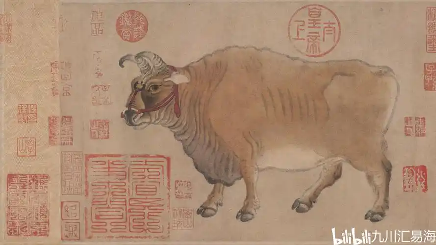 唐韩滉五牛图故宫博物院藏