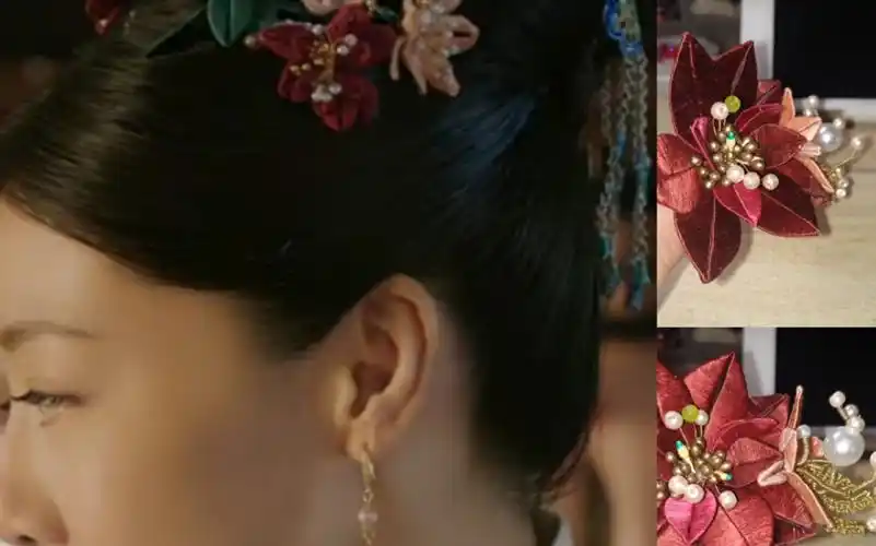 红红火火过新年!大明风华缠花发冠,胡善祥同款第二弹.