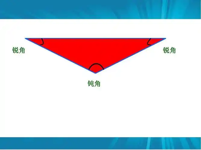 锐角 锐角 钝角