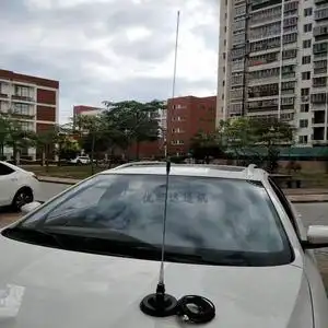 对讲机车载电台天线uv双段大吸盘适用th9000 tm471 tm481a ft1907