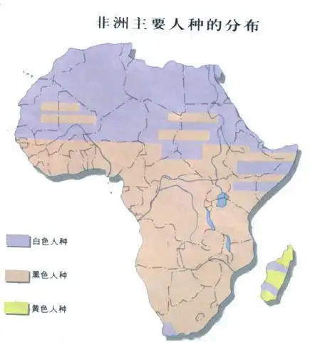4,2020年非洲的人口约为12,9亿,咯少于我国,人口主要分布在这些地区.