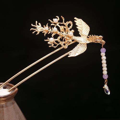 汉服配饰古风发饰发钗流苏步摇凤簪中式古装新娘复古头饰唐风发簪