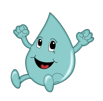 卡通水滴人偶