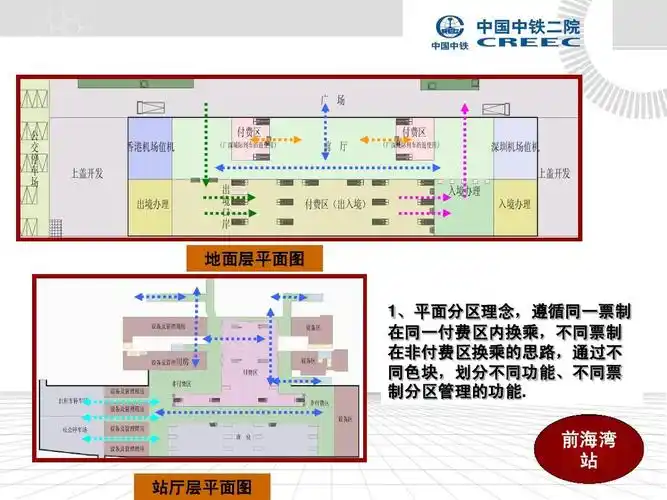 前海湾 站 站厅层平面图